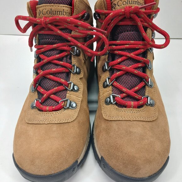 Columbia Women Newton Ridge Plus WP Amped Hiking Boot Elk/Red BL4552-286 - Picture 2 of 14